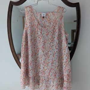 CAbi 532 Women's Floral Sleeveless Top - Multicolor